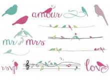 Stickserie - Birds d'amour